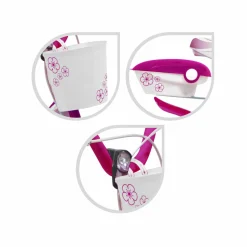 SUN&SPORT Bicicletta 14″ – fucsia – bauletto, cestello e disco colorato nella ruota anteriore inclusi – adatta per  bambini dai 5-7 anni><noscript><img width=