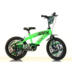 DINO BIKES Bicicletta bmx per bambini da 14 pollici con freno anteriore, ruote in composto e gomme eva, pignone fisso posteriore – adatta per bambini dai 5-7 anni><noscript><img width=