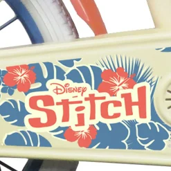 Disney Bicicletta da 16 pollici di stitch, con cestino e portabambole><noscript><img width=