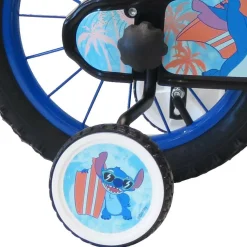Disney Bicicletta di stitch da 14 pollici con movimento centrale in nylon – con scudo anteriore e borraccia> Biciclette Per Bambini