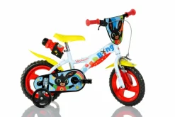 BING Bicicletta per bambini 12″ – telaio in acciaio, ruote in gomma gonfiabili, stabilizzatori di serie e freno anteriore – ideale per bambini di altezza 87-100cm, 3-5 anni> Biciclette Per Bambini