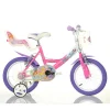 WINX Bicicletta 16” con portabambola, freno e cestino anteriore – adatta per bambini di 6-8 anni> Biciclette Per Bambini