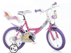 WINX Bicicletta 16” con portabambola, freno e cestino anteriore – adatta per bambini di 6-8 anni> Biciclette Per Bambini