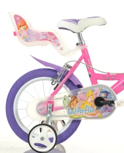 WINX Bicicletta 16” con portabambola, freno e cestino anteriore – adatta per bambini di 6-8 anni><noscript><img width=