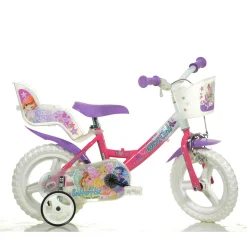 WINX Bicicletta 12” con portabambola, freno e cestino anteriore – adatta per  bambini dai 3-5 anni> Biciclette Per Bambini