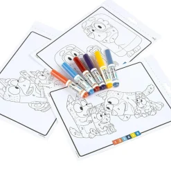 BLUEY album colora con i numeri, con 16 pagine e 6 pennarelli lavabili – 3+ – crayola><noscript><img width=