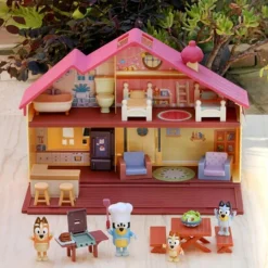 BLUEY casa giocattolo con famiglia completa e accessori picnic – include 4 personaggi><noscript><img width=
