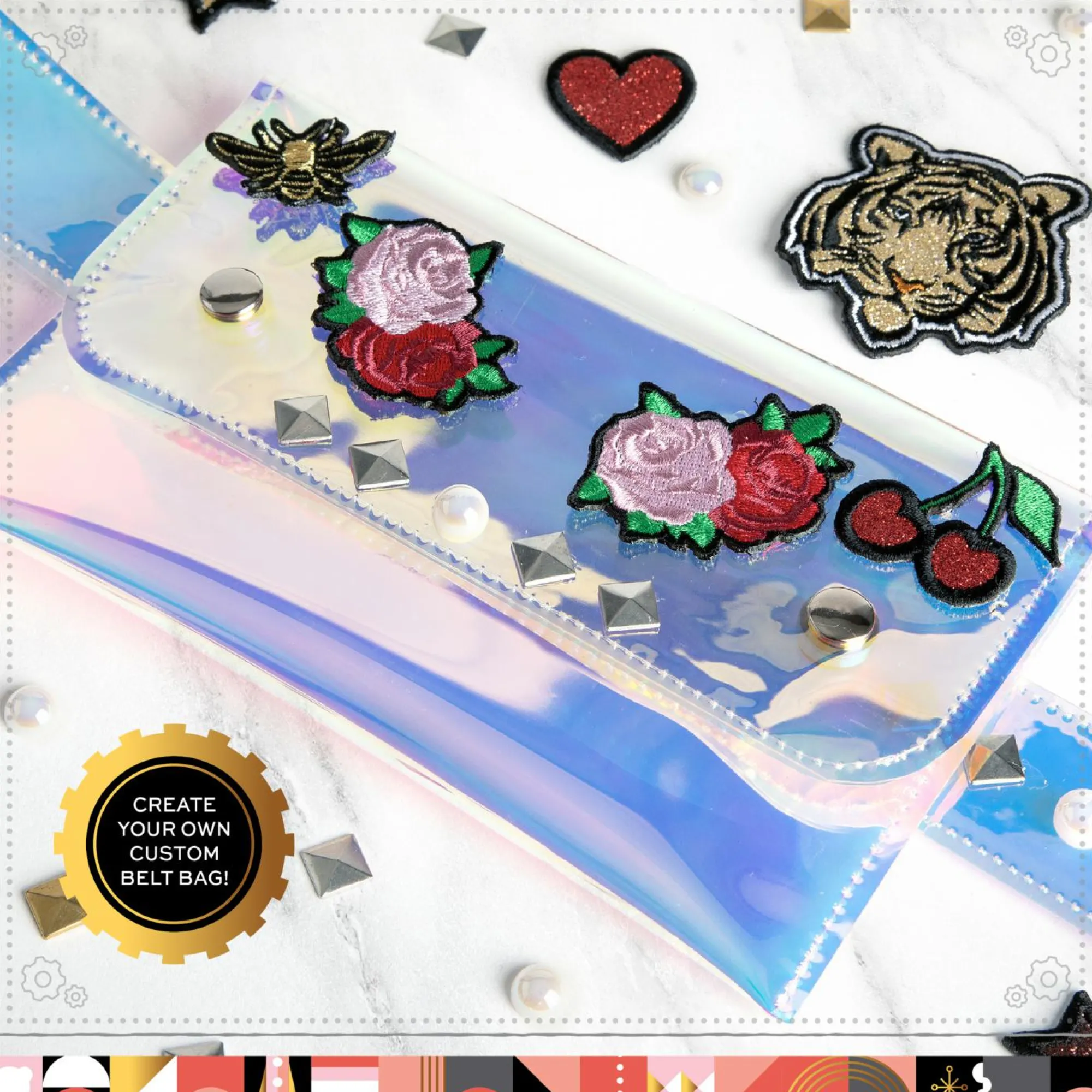 FAO Schwarz Borsa a tracolla decorabile fai da te> Moda, Gioielli, Decorazioni, Cosmetici