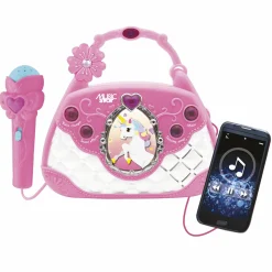 MUSIC STAR Borsetta karaoke con microfono> Giochi E Strumenti Musicali