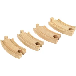 BRIO binari curvi corti – set 4 pezzi – espansione per pista in legno> Veicoli In Legno
