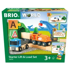 BRIO set carica e trasporta – 19 pezzi – ferrovia in legno per bambini> Veicoli In Legno