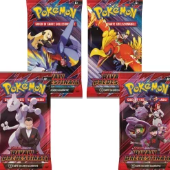 POKEMON Busta singola e assortita  dell’espansione  scarlatto e violetto – rivali predestinati> Giochi Di Carte