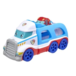BABY SMILE Camion emergency transporter con macchinina soft touch –> Macchinine Bambini
