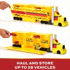 FAO Schwarz Camion giocattolo portamacchinine big cab auto hauler><noscript><img width=
