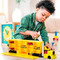 FAO Schwarz Camion giocattolo portamacchinine big cab auto hauler><noscript><img width=