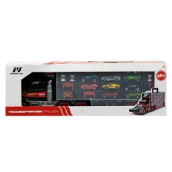 MOTOR & CO. Camion trasportatore motor&co con 42 spazi e rampa di lancio – giocattolo portatile per macchinine><noscript><img width=