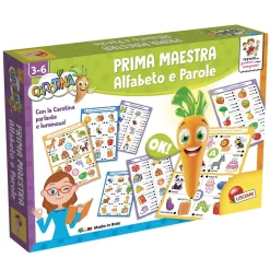 LISCIANI Carotina prima maestra maxi schede alfabeto e parole – gioco educativo interattivo> Giochi Per Imparare Le Lingue