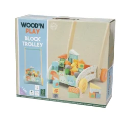 WOOD 'N' PLAY Carrellino primi passi con costruzioni in legno – wood “n” play><noscript><img width=