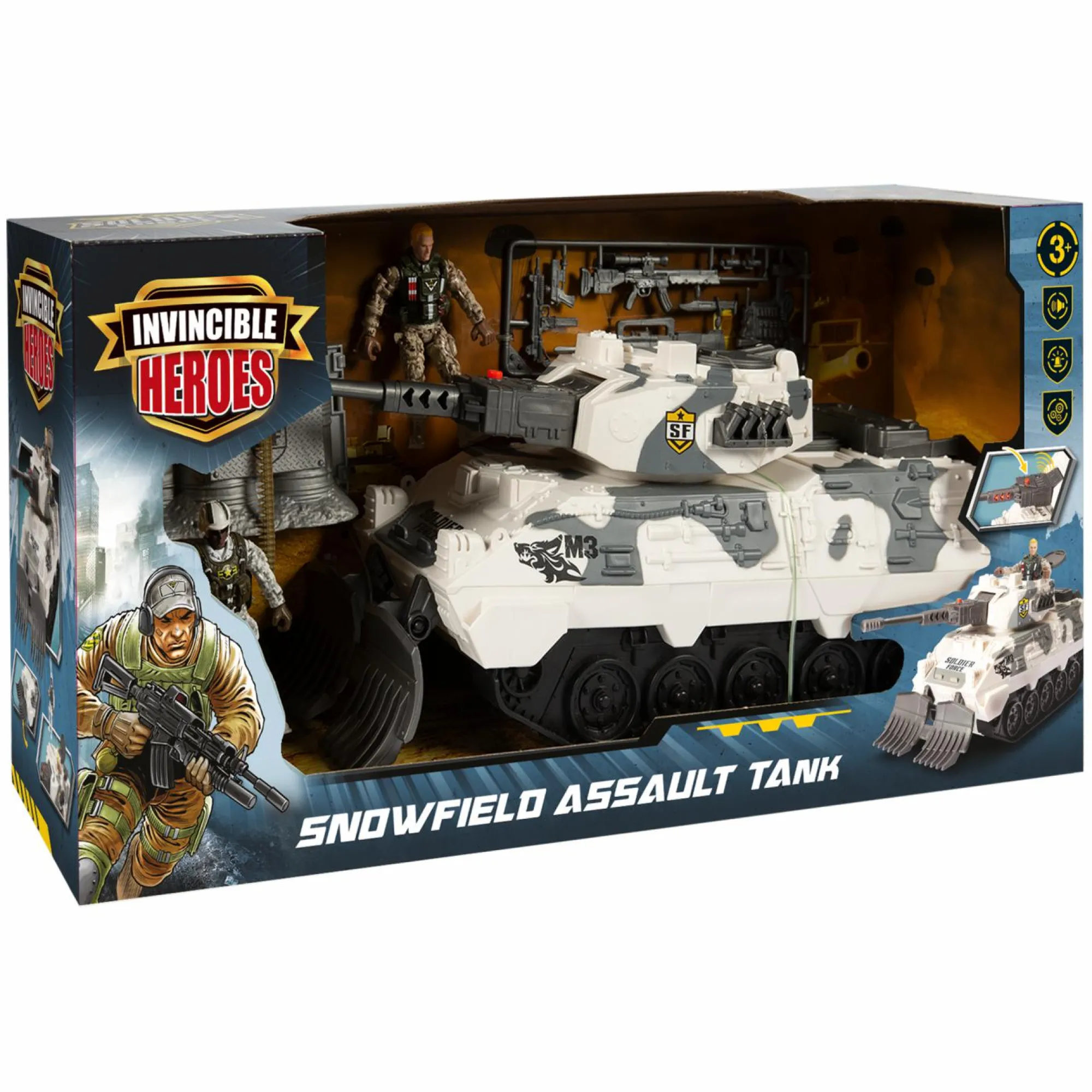 INVINCIBLE HEROES Carro armato d’assalto> Action Figures