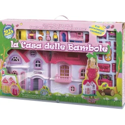 LOLLY Casa delle bambole gigante – 25 accessori e personaggi snodabili – luci e suoni – per arredare ogni stanza> Case Delle Bambole