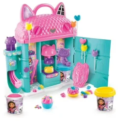 GABBY'S DOLLHOUSE Casa di gabby in pasta modellabile – set casa magica con 3 personaggi e accessori – dai 3 anni in su><noscript><img width=