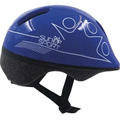 SUN&SPORT Casco blu da pattinaggio e bicicletta per bambini – regolabile, traspirante, sicuro – taglia 50-52 cm> Accessori Per Attività Sportive