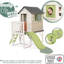 SMOBY Casetta palafitta per bambini life – divertimento sicuro per i piccoli avventurieri> Casette Per Bambini