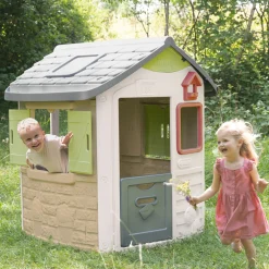 SMOBY Casetta life jura lodge per bambini – gioco all’aperto resistente e sicura – 2+><noscript><img width=
