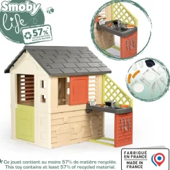 SMOBY Casetta natura con cucina eco – 2+> Casette Per Bambini