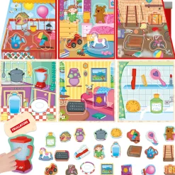 HEADU Casetta tattile – gioco montessori per classificare e toccare – educativo 2+> Primi Apprendimenti