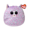 TY Cassidy la gattina lilla maculata, morbido cuscino di peluche con occhioni oro glitter, idea regalo per grandi e piccini – 22 cm> Peluche Tradizionali