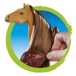 ANIMAL WORLD Cavallino giocattolo con criniera e coda da spazzolare – modelli assortiti –><noscript><img width=