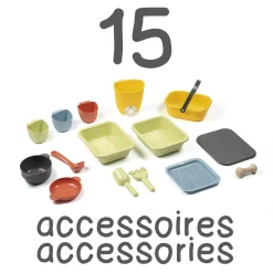 SMOBY Centro giardinaggio life per bambini – cucina da esterno con accessori, resistente e realistica><noscript><img width=