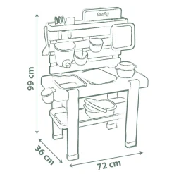 SMOBY Centro giardinaggio life per bambini – cucina da esterno con accessori, resistente e realistica><noscript><img width=