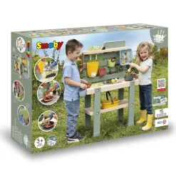 SMOBY Centro giardinaggio life per bambini – cucina da esterno con accessori, resistente e realistica><noscript><img width=