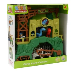 BABY SMILE Centro salva dinosauri – giocattolo interattivo dinosauri con luci, suoni e dino care center per bambini><noscript><img width=