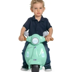 Chicco vespa primavera cavalcabile – moto giocattolo con luci, suoni, ruote rimovibili, max 25 kg – per bambini 1-3 anni, verde acqua><noscript><img width=