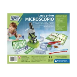CLEMENTONI – 19347 – il mio primo microscopio – vero microscopio portatile><noscript><img width=