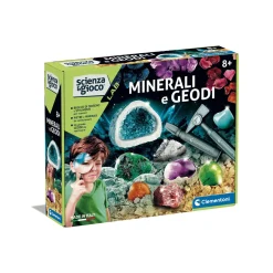 CLEMENTONI – 19350 – minerali e geodi – kit scientifico> Giochi Scientifici