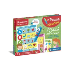 SAPIENTINO Clementoni – 16748 – penna scuola infanzia 2 4 con penna interattiva> Primi Apprendimenti