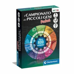 CLEMENTONI – il campionato dei piccoli geni – pocket, 16811> Giochi Di Società Per Bambini