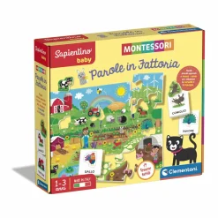 SAPIENTINO Clementoni – baby montessori – parole in fattoria> Primi Apprendimenti