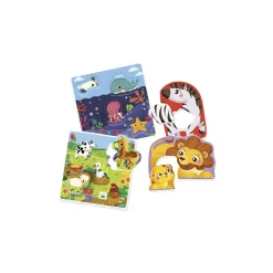 SAPIENTINO Clementoni – montessori baby – gli animali 3 in 1><noscript><img width=