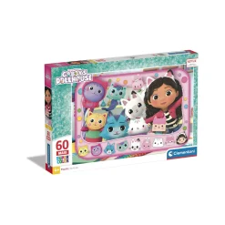 CLEMENTONI – supercolor puzzle gabby dollhouse – 60 pezzi, 26598> Puzzle Per Bambini