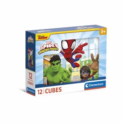CLEMENTONI – supercolor puzzle marvel spidey and his amazing friends – 12 pezzi, 41198> Puzzle Per Bambini