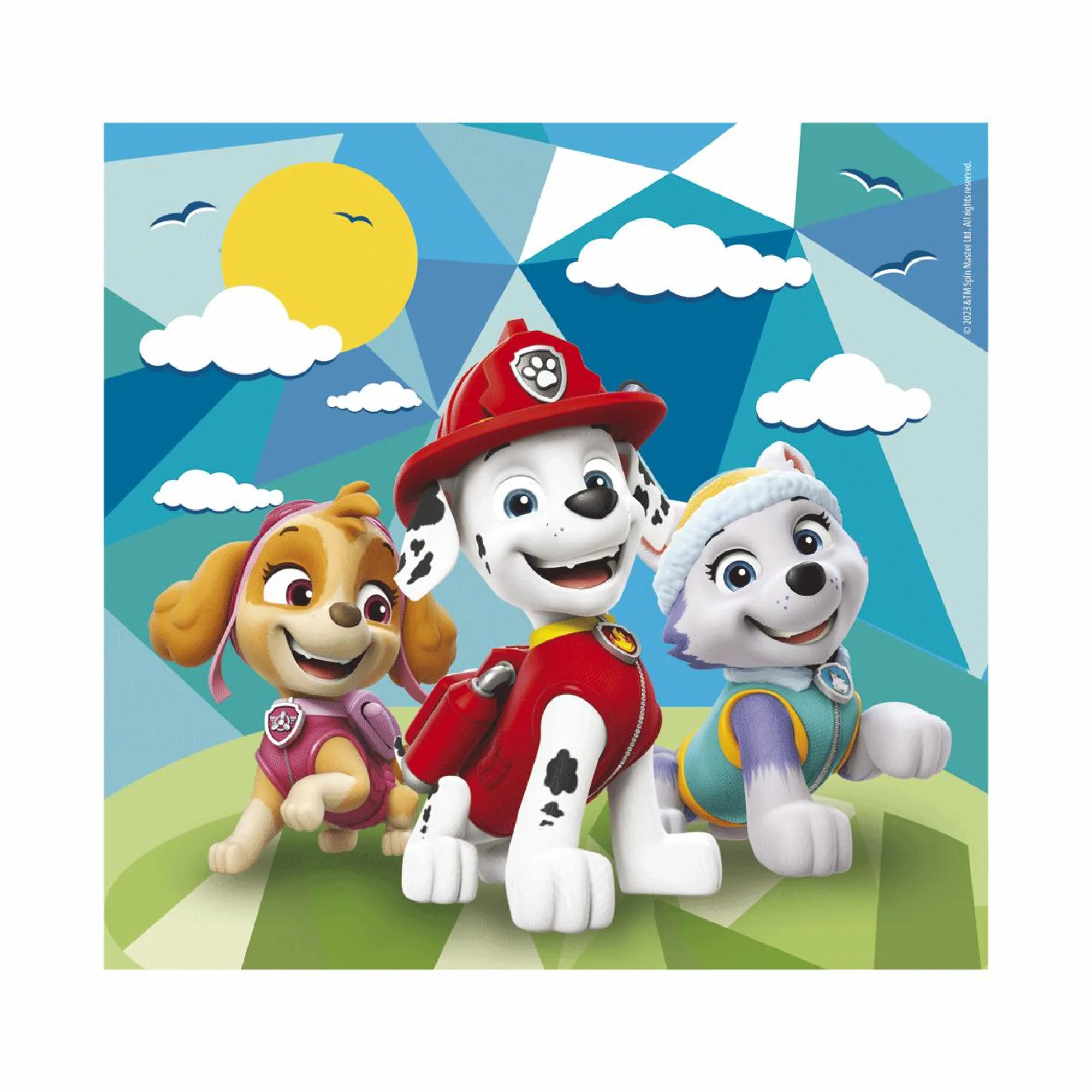 CLEMENTONI – supercolor puzzle paw patrol – 3×48 pezzi, 25291> Puzzle Per Bambini