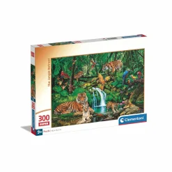 CLEMENTONI – supercolor puzzle the jungle retreat – 300 pezzi, 21721> Puzzle Per Bambini