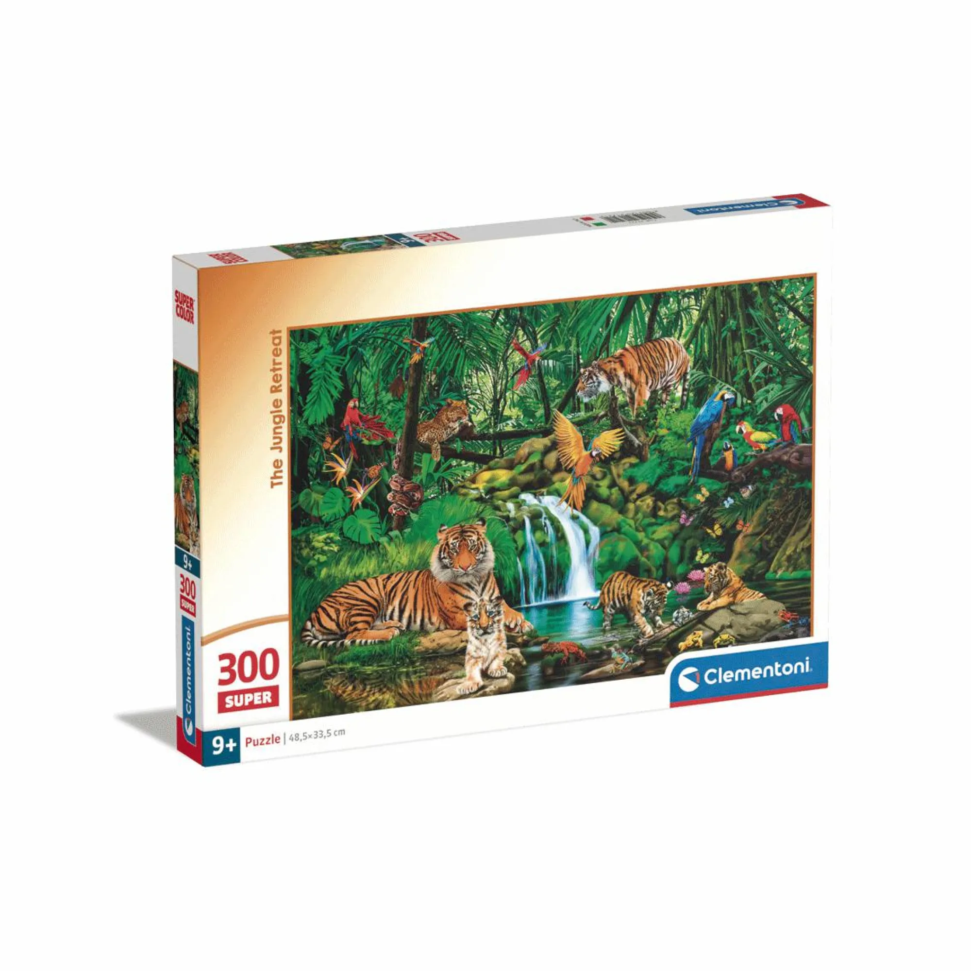 CLEMENTONI – supercolor puzzle the jungle retreat – 300 pezzi, 21721> Puzzle Per Bambini