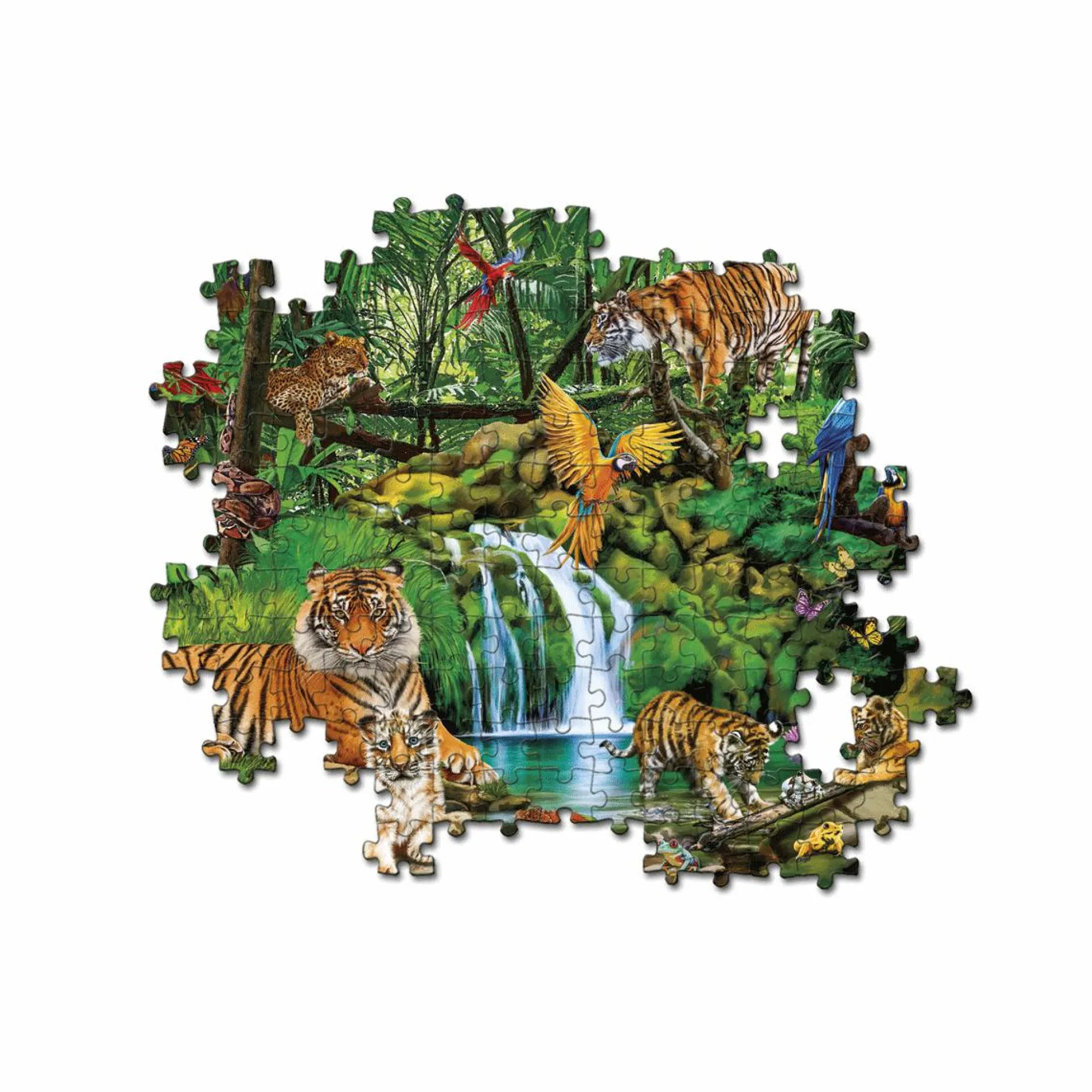 CLEMENTONI – supercolor puzzle the jungle retreat – 300 pezzi, 21721> Puzzle Per Bambini