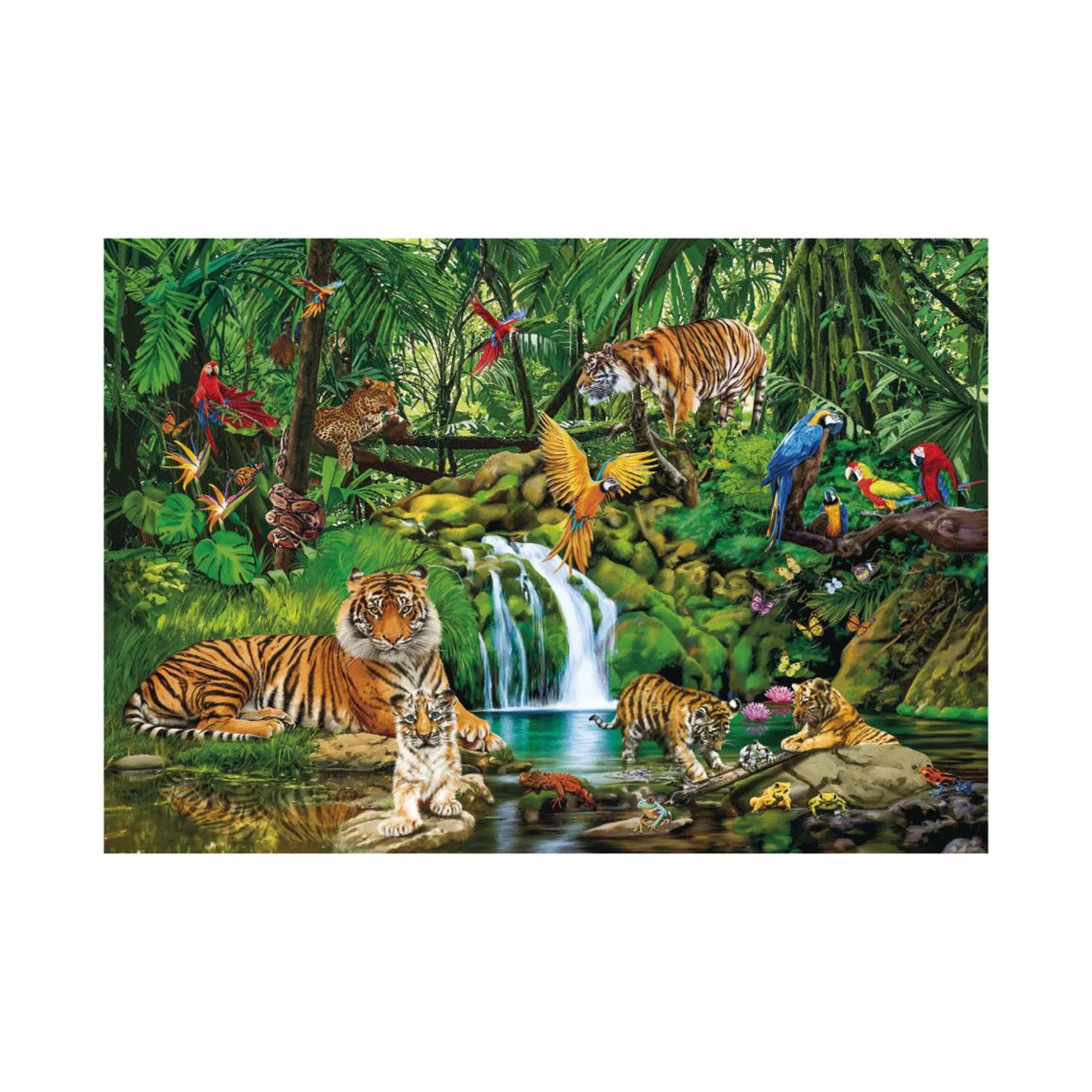 CLEMENTONI – supercolor puzzle the jungle retreat – 300 pezzi, 21721> Puzzle Per Bambini
